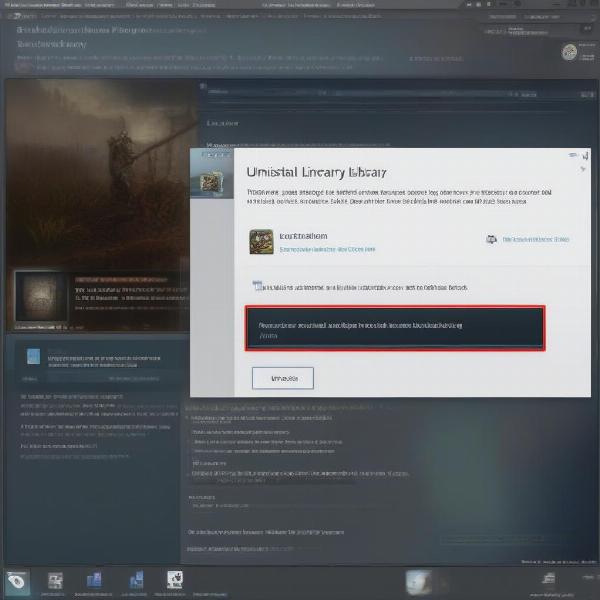 Uninstalling games through Steam client