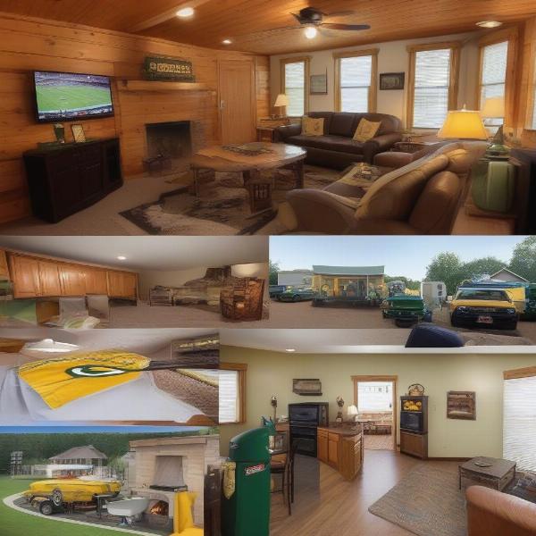 Unique lodging options, like vacation rentals and camping, provide alternative experiences for Packers fans.