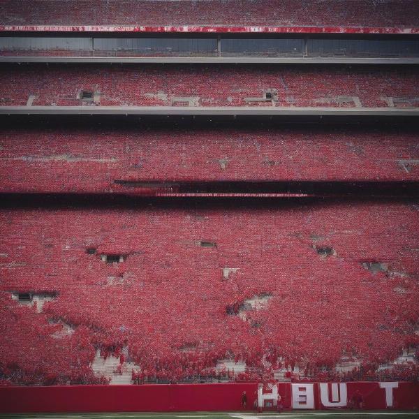 Utah Football Fans Cheering at a Bowl Game