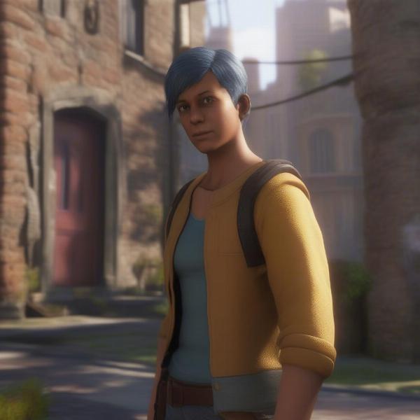 Final Render of Video Game Character in Game Engine