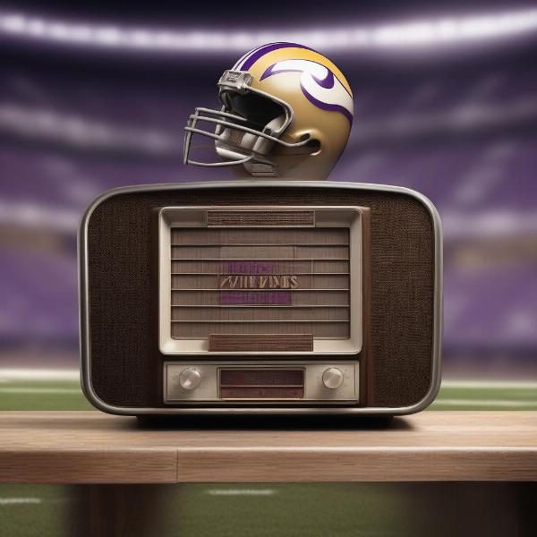 Tuning into the Minnesota Vikings on the radio