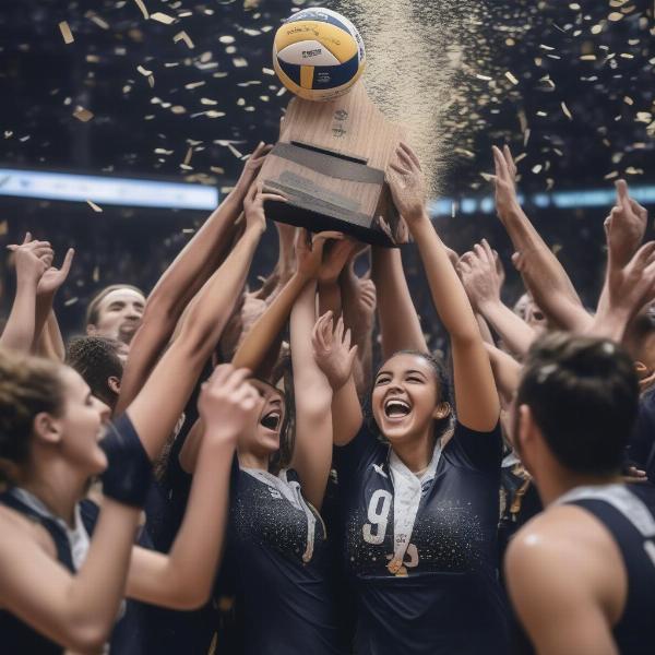 Volleyball Championship Trophy Ceremony