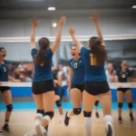 Volleyball Match Point Celebration
