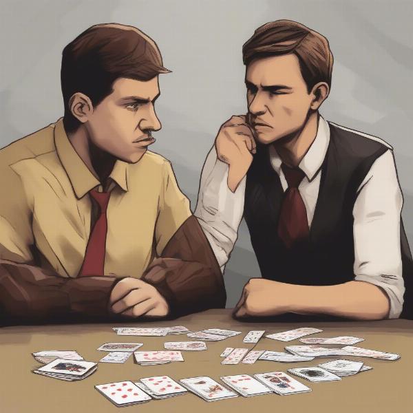 Psychological Warfare in War Card Game