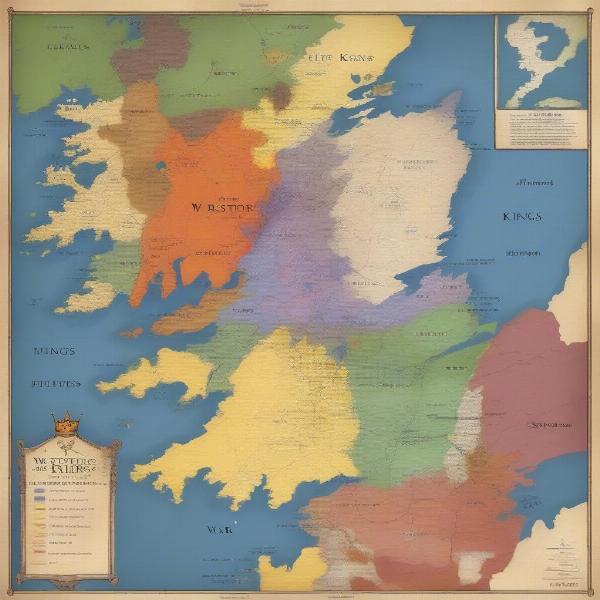 Westeros Map During War of the Five Kings