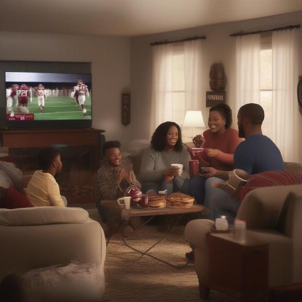 Watching Alabama Game on Cable TV