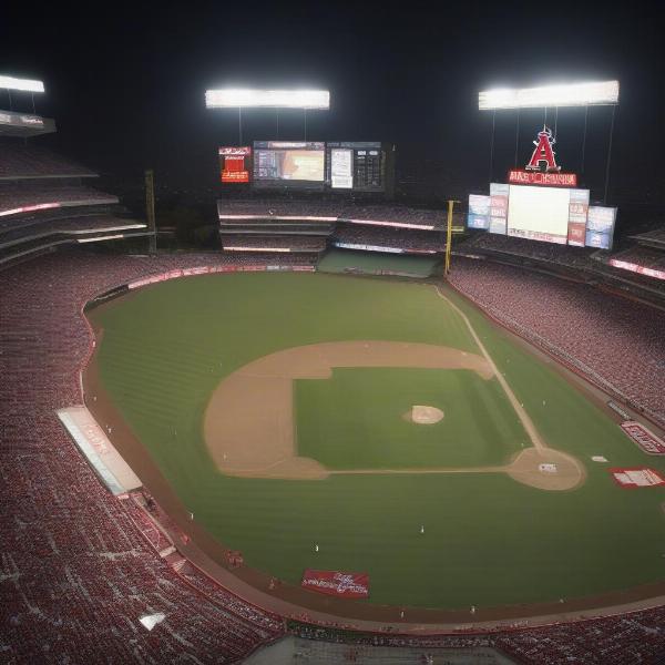 Experiencing the Angels Game Live at Angel Stadium