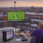Watching Baltimore Ravens Game with Antenna