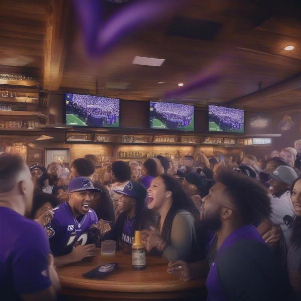 Watching Baltimore Ravens Games at a Sports Bar