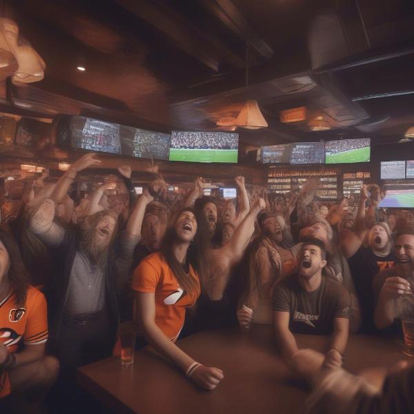 Watching Bengals Game at a Sports Bar