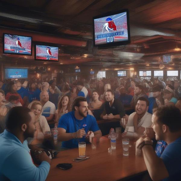 Watching the Buffalo Bills Game at a Sports Bar