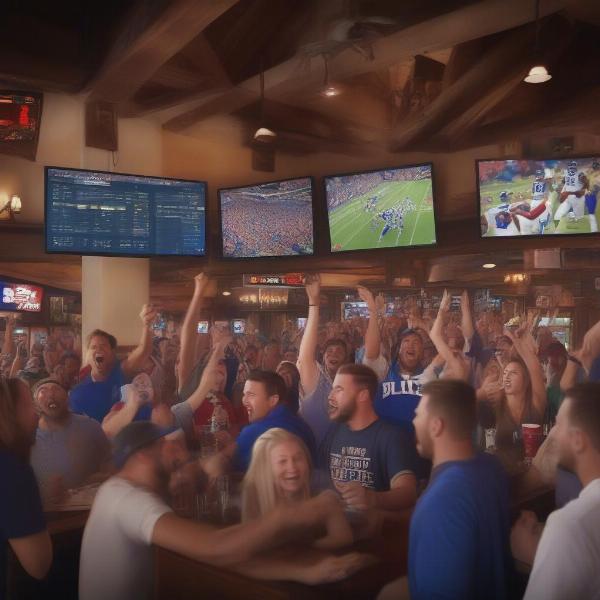 Watching Buffalo Bills Game at a Sports Bar
