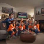 Watching Broncos Game on Television