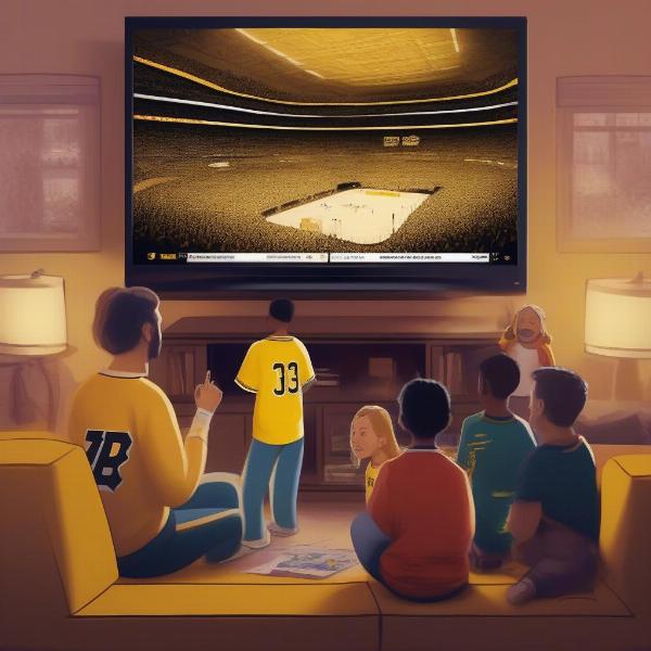 Watching Bruins Game on TV