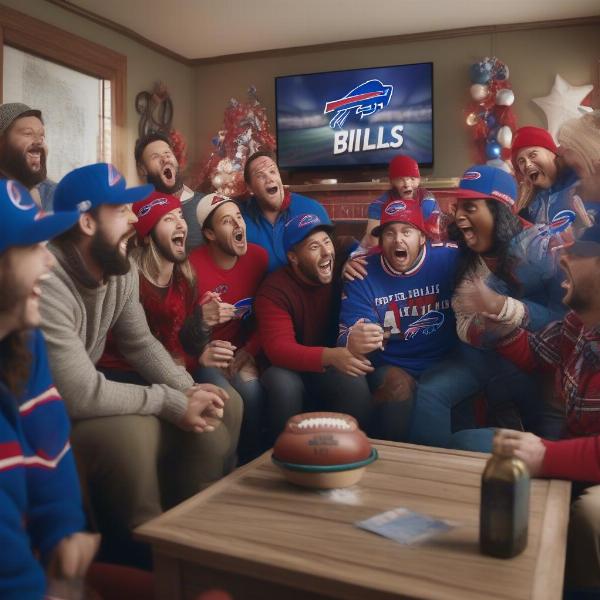 Watching Buffalo Bills Game with Friends