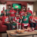Watching Canes Game on TV