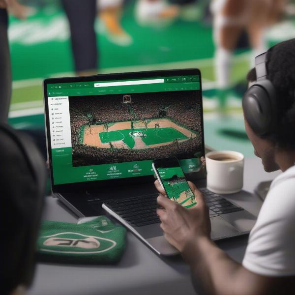 Watching Celtics Game via Live Streaming on Multiple Devices