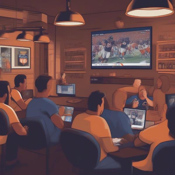 Watching the Chicago Bears Game