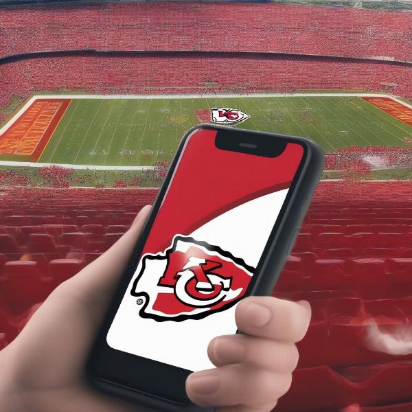 Watching Chiefs Game on Mobile Device