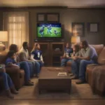 Watching Cowboys Game on Television