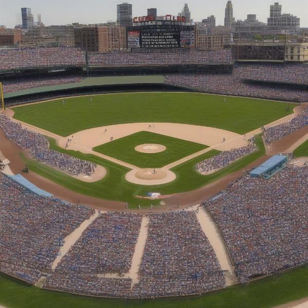 Watching Cubs Game at Wrigley Field