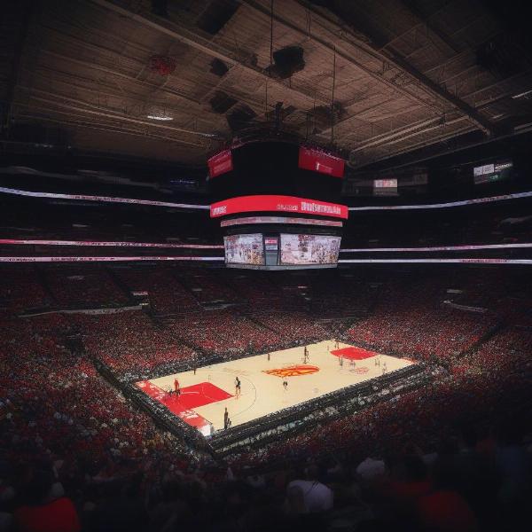 Watching Hawks Game Live in Arena