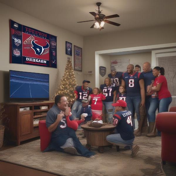 Watching the Houston Texans Game on TV