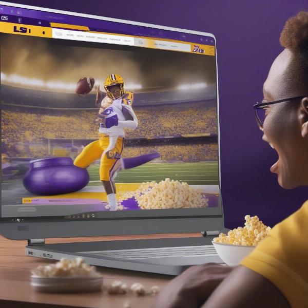Watching LSU Game on Streaming Service