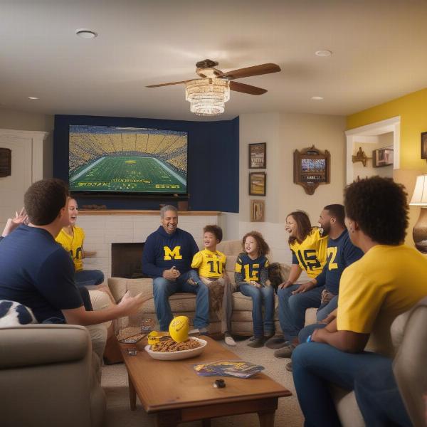 Watching a Michigan Game on TV