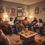 Watching the Baltimore Orioles game on TV