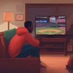 Watching Phillies Game on Laptop
