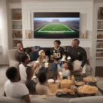 Watching the Saints Game on TV