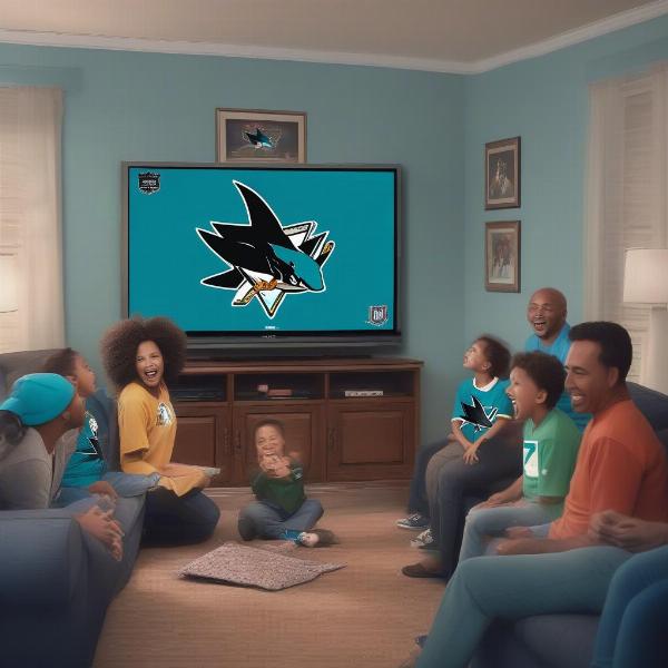 Watching San Jose Sharks Game on TV