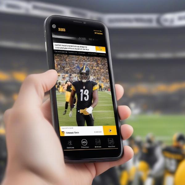 Watching Steelers Game on Mobile