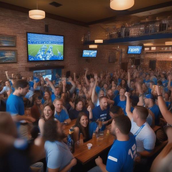 Watching the UNC Duke Game at a Sports Bar