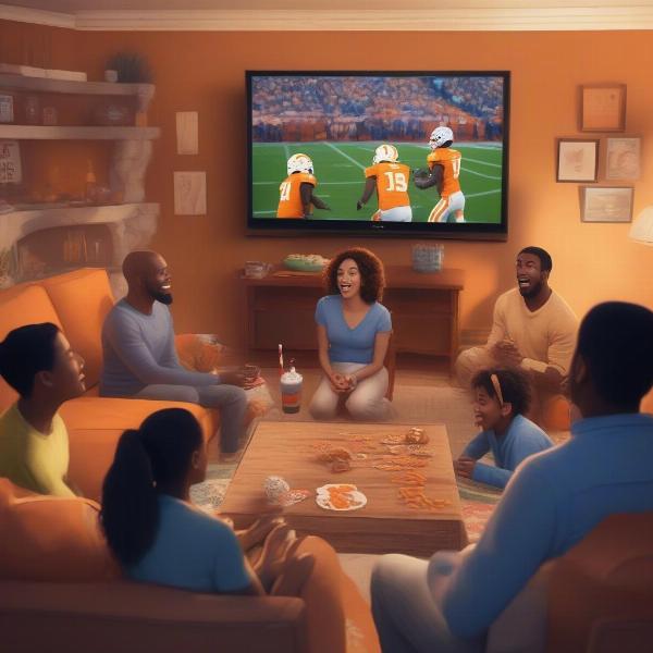 Watching Vols Game on Television