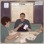 Psychic Giving Clue in Wavelength TikTok Game