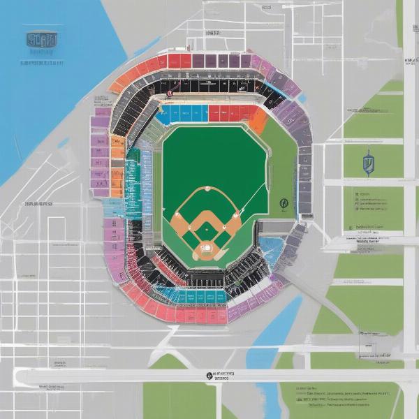 White Sox Guaranteed Rate Field Parking Lots Map