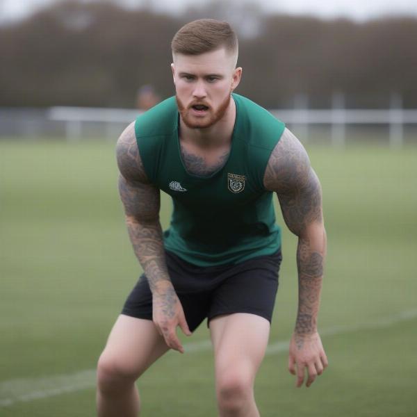 Will Taylor Participating in a Training Session