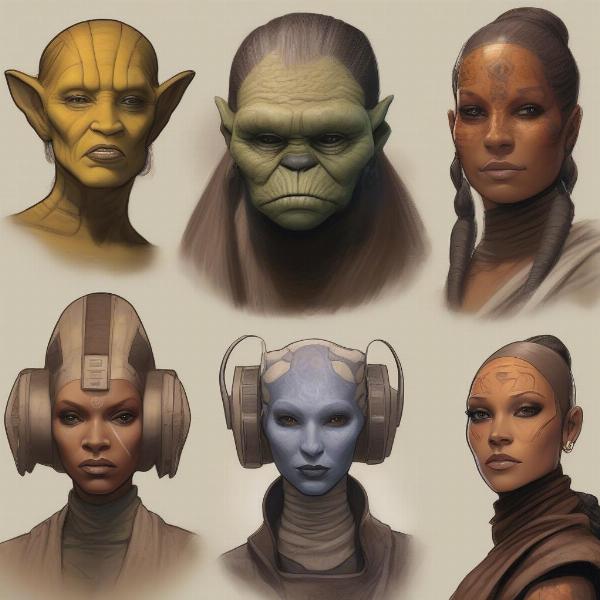 Star Wars RPG Race Comparison: Wookiee, Twi'lek, and Human