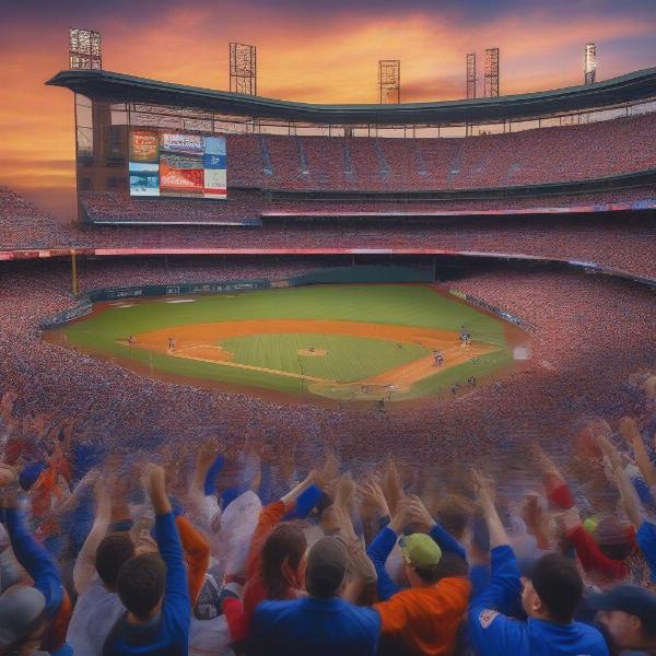 World Series Fans Celebrating