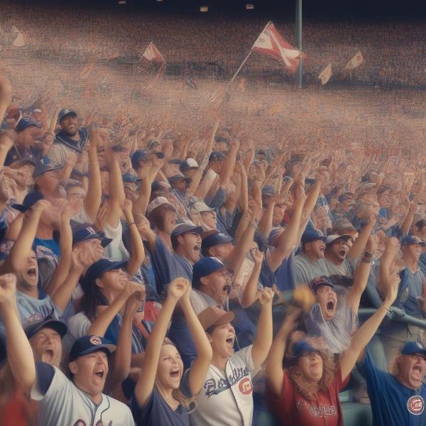 World Series Fans Cheering Image