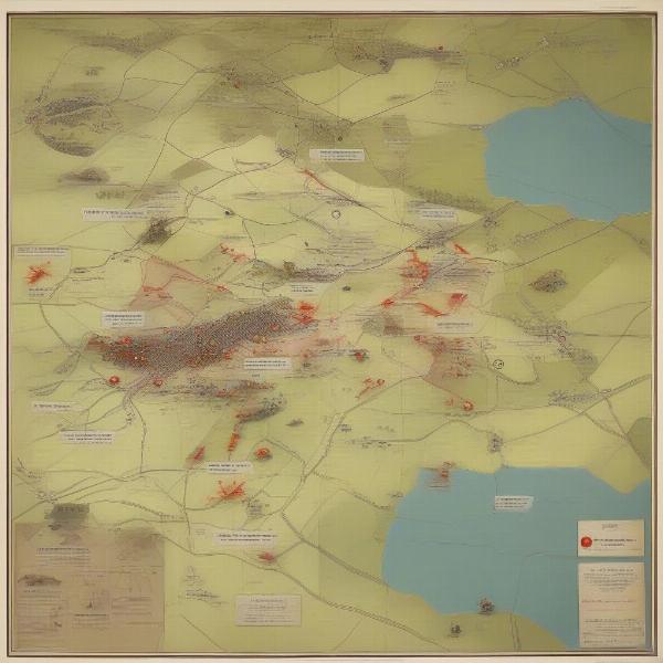 World War 1 Strategy Game Map Overview