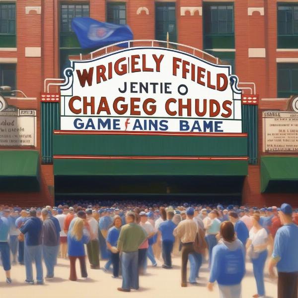 Wrigley Field Gates Opening Before a Cubs Game