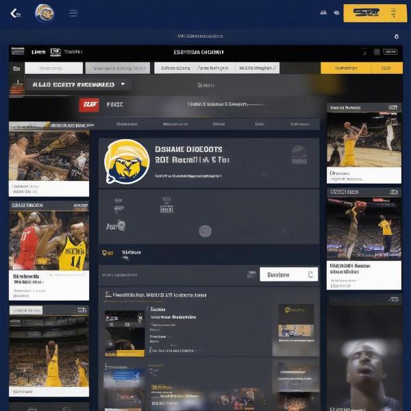 Finding WVU Basketball Game Broadcast Information on ESPN App