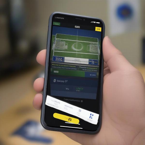 WVU Radio App on Smartphone