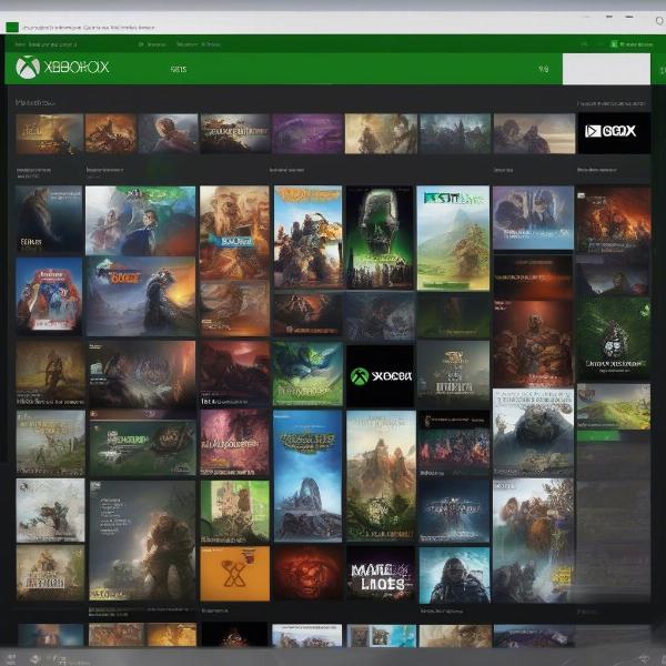 The Xbox Game Pass interface displaying a selection of available games on PC.