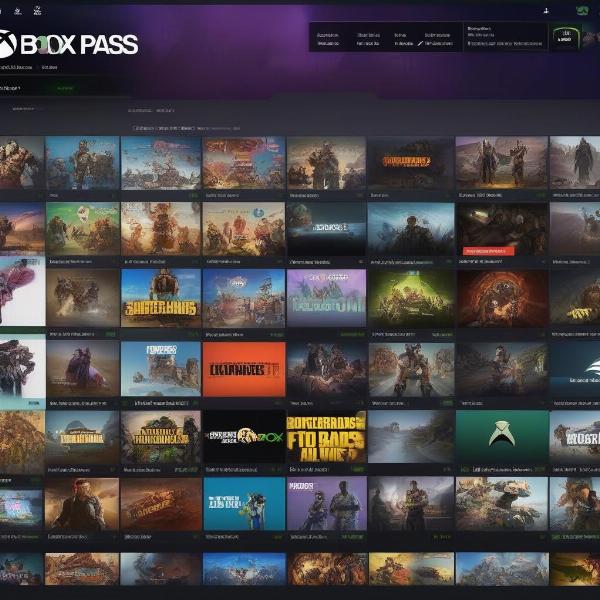 Xbox Game Pass Interface