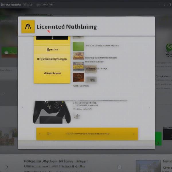 Xbox Game Warning Sign - Licensing Issue