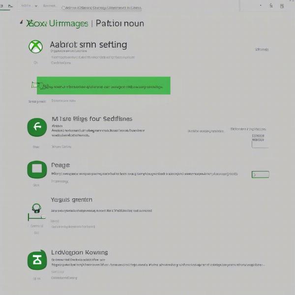 Navigating the Xbox Update Settings Menu